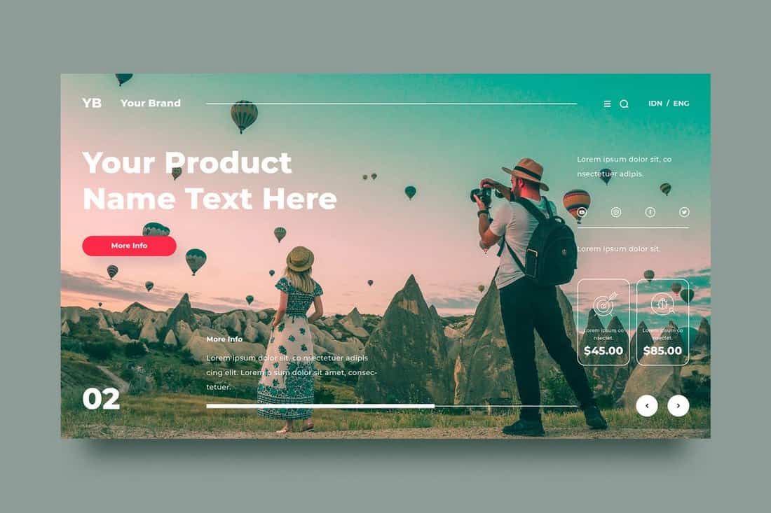 Travel & Photography Background Template