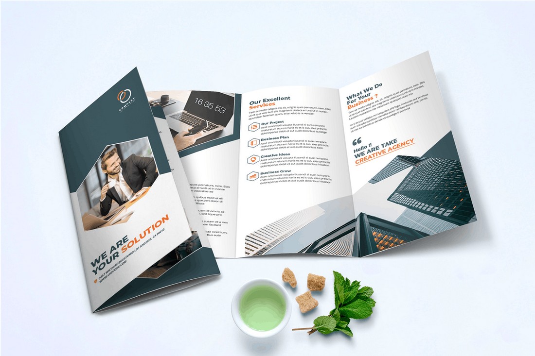 indesign tri fold templates