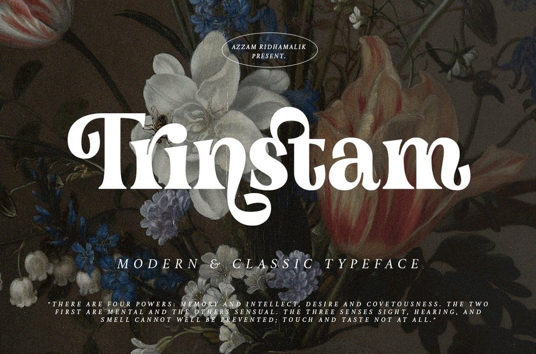 Trinstam - Free Modern Classic Fancy Font