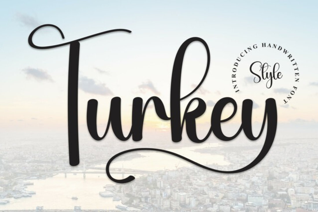 Script de Turquía - Fuente turca gratuita_resultado