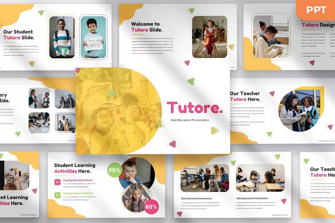 Tutore-Cute-Powerpoint-Presentation-Template 20+ Cute PowerPoint Templates (Free & Pro) design tips  