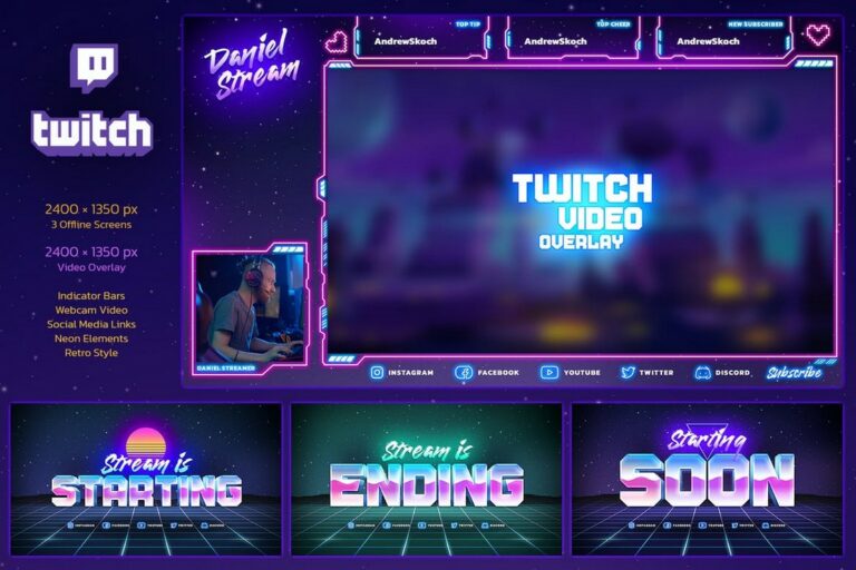 35+ Best Twitch Stream Overlay Templates in 2025 (Free & Premium ...