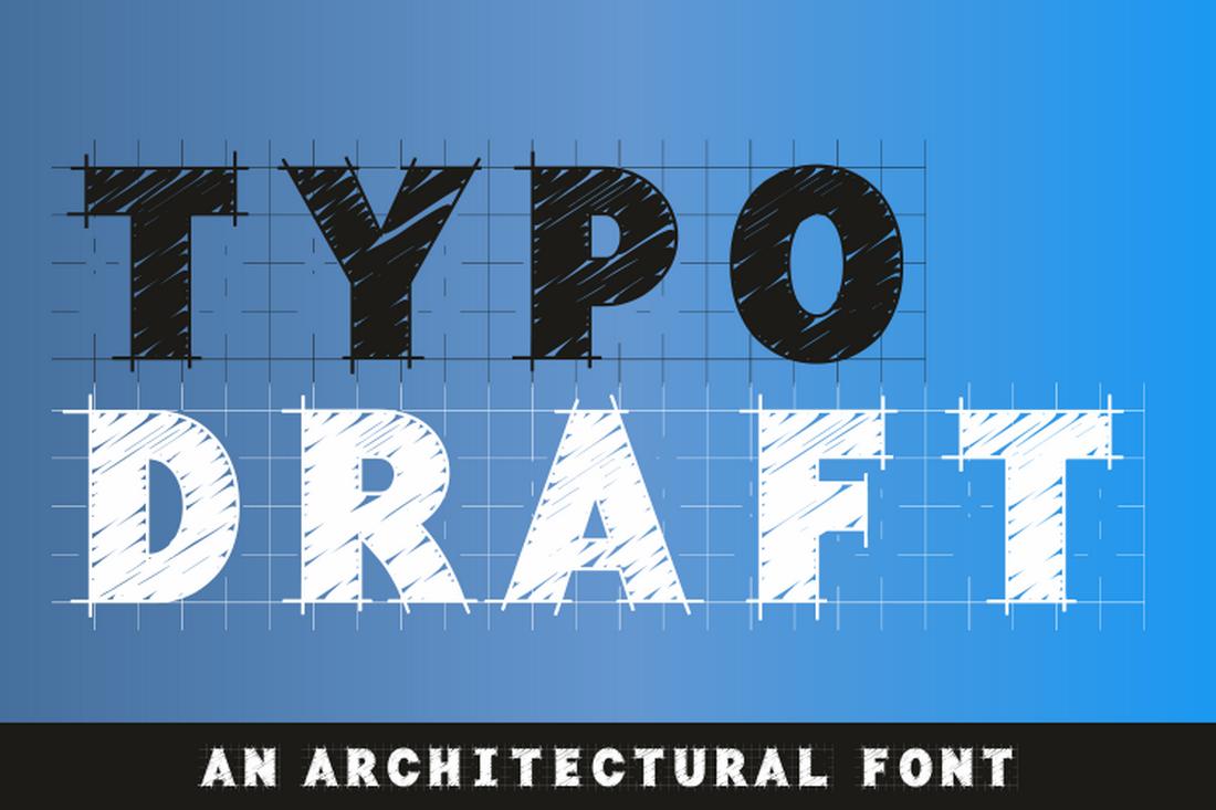 Typo Draft - Free Architectural Font