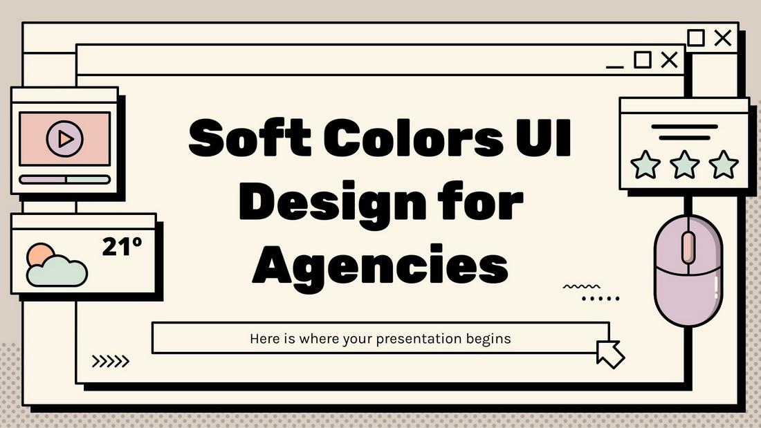 UI Design - Free Unique PowerPoint Template