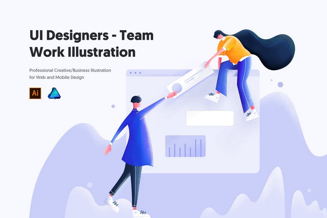 UI-Designers-Team-Work-Illustration 20+ Best Affinity Designer Templates & Assets 2020 design tips Inspiration 