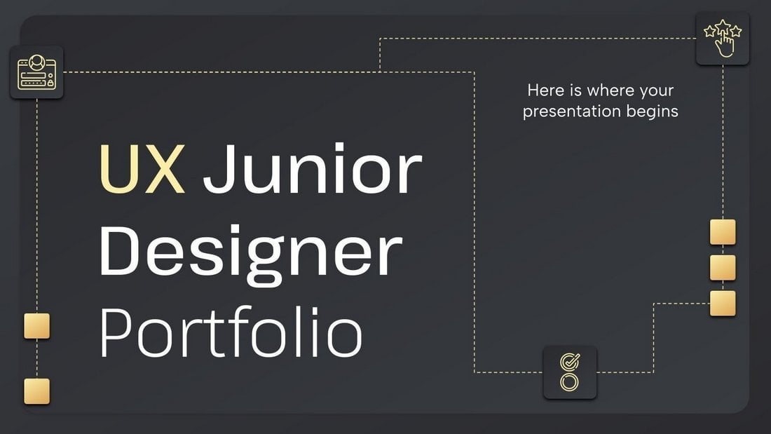 UX Designer Portfolio - Free Google Slides Theme