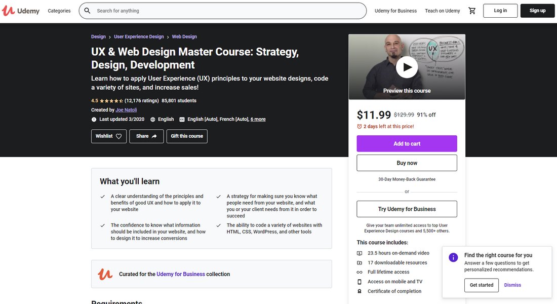 UX & Web Design Master Course