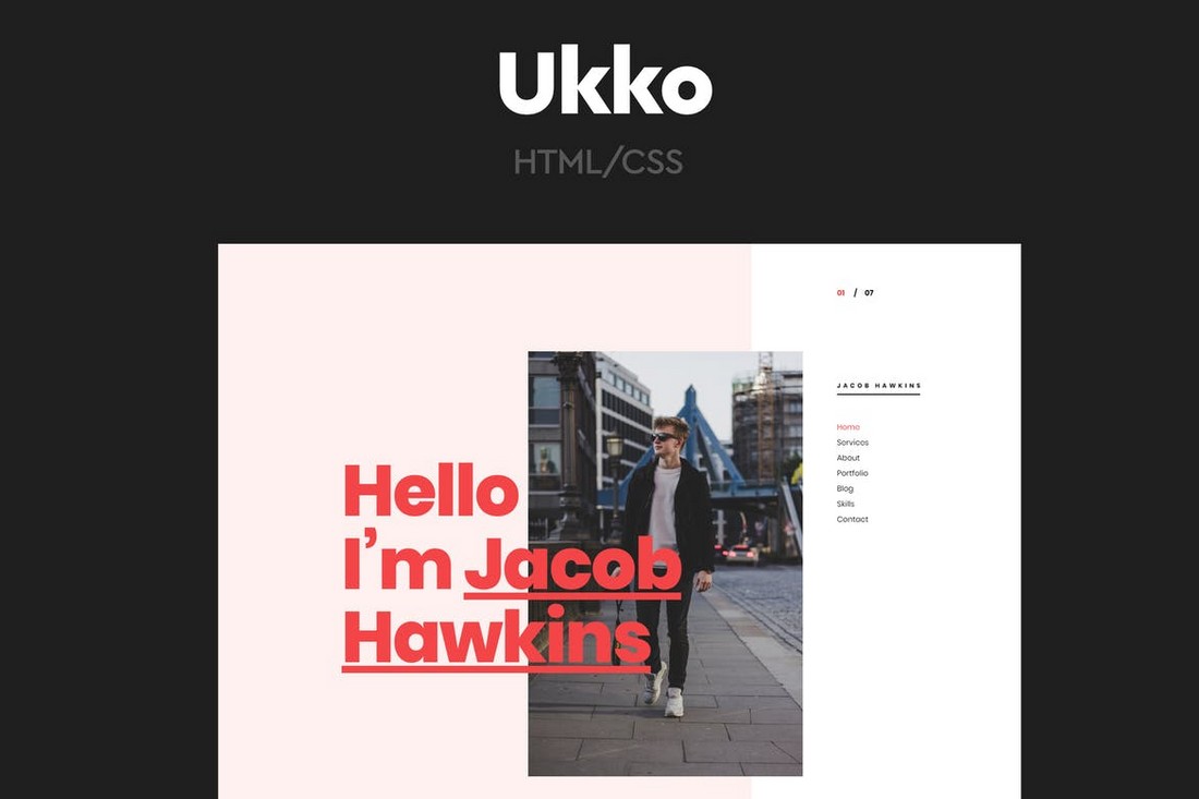 Ukko-Personal-Portfolio-HTML-Template 10 Best Graphic Design Portfolio Examples + Templates design tips 