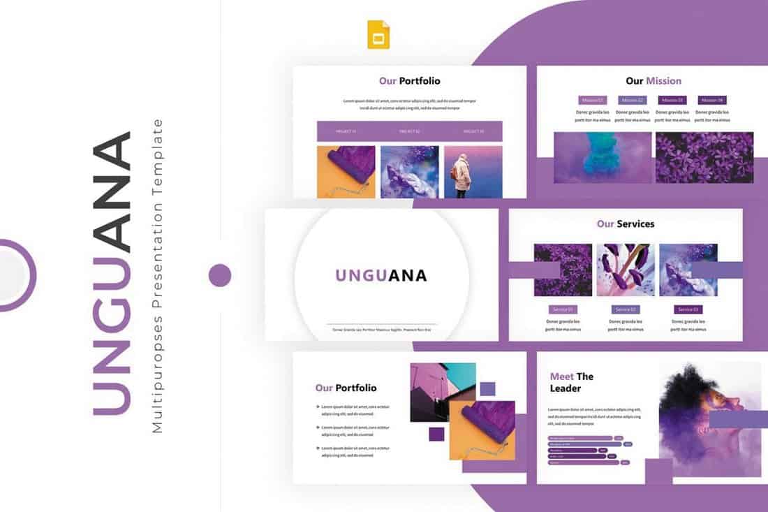 Unguana - Colorful Google Slides Template