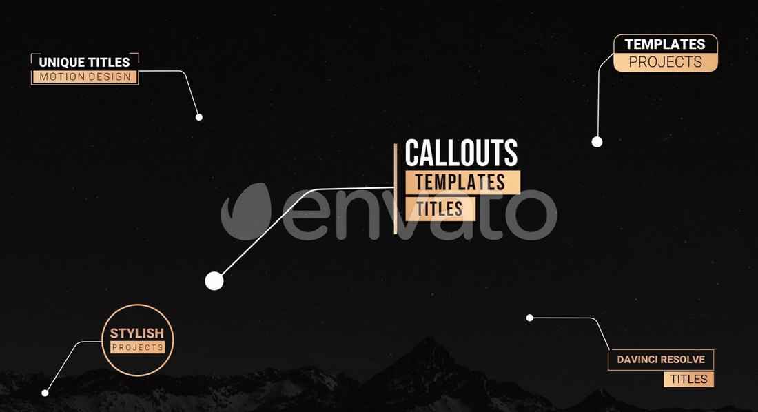 davinci resolve callout template free