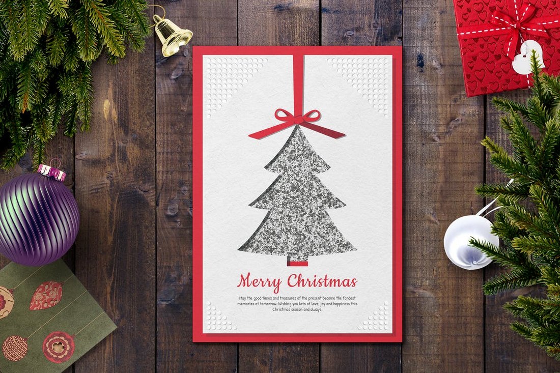 Christmas Card, Christmas Card Template, Merry Christmas, Happy