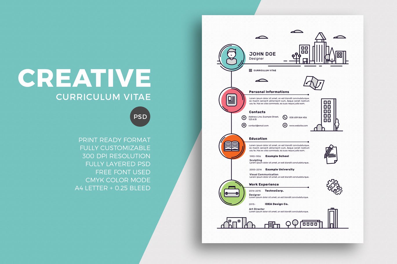 Unique-Resume-CV-Template 50+ Best CV & Resume Templates 2020 design tips Inspiration|cv|resume 