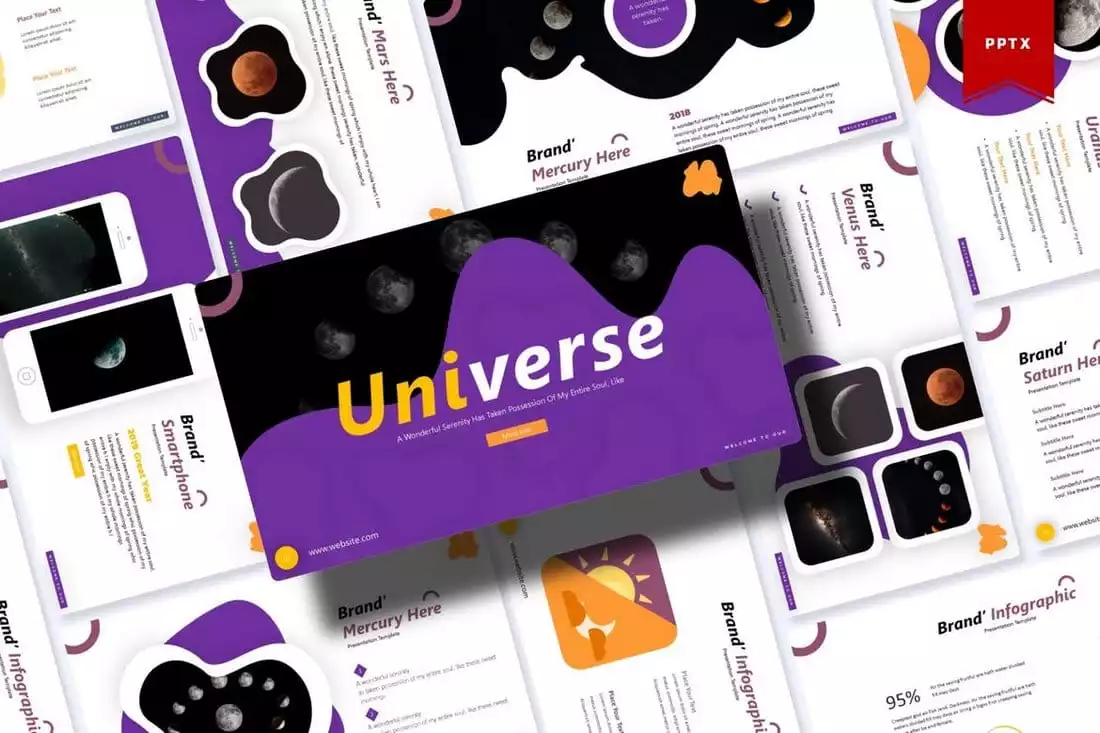 Universe Modern Creative PowerPoint Template | Design Shack