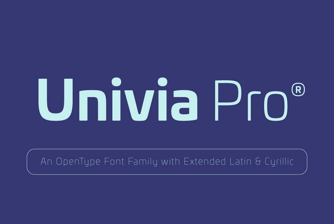 Univia Pro - Gratis lettertypefamilie