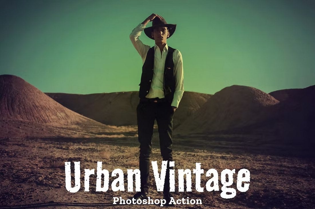 Urban Vintage Instagram Filter Photoshop Action