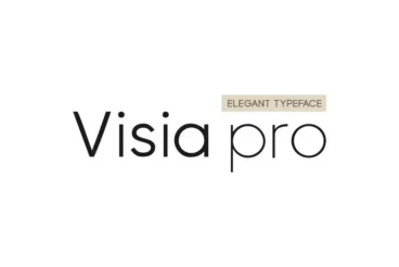 VISIA Pro Elegant Geometric Font