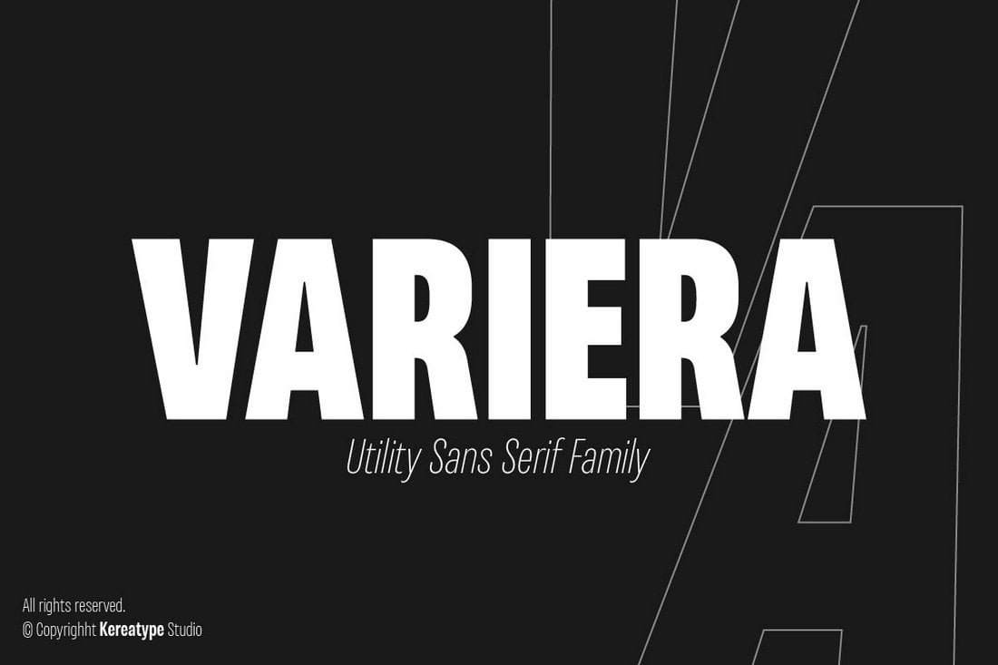 Variera - Font Geometric Sans Serif Gratis