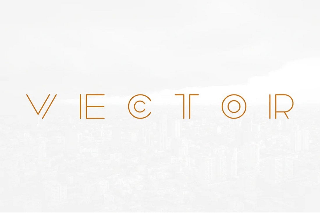 Vector Line - Phông chữ Logo hiện đại miễn phí