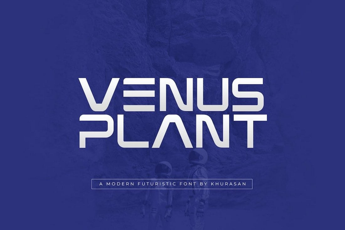 Venus Plant - Font Sci-Fi untuk Sampul Buku