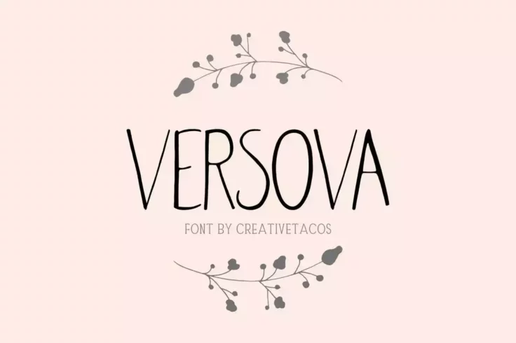 View Information about Versova Skinny Handmade Font