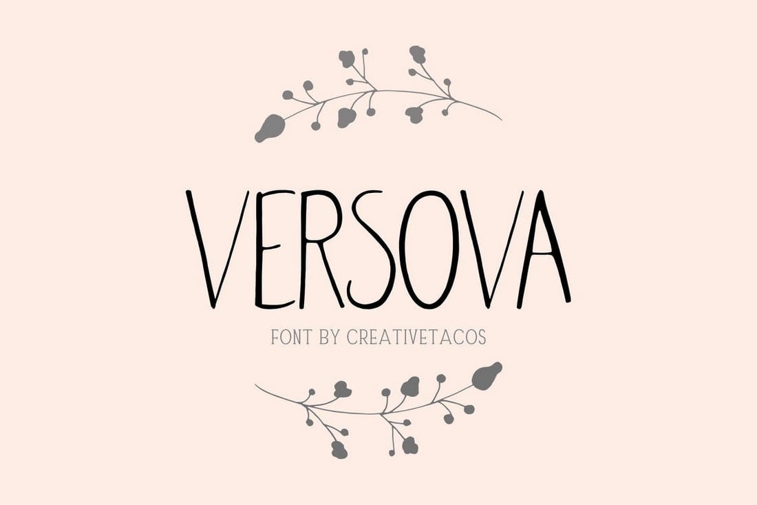 Versova - Skinny Handmade Font