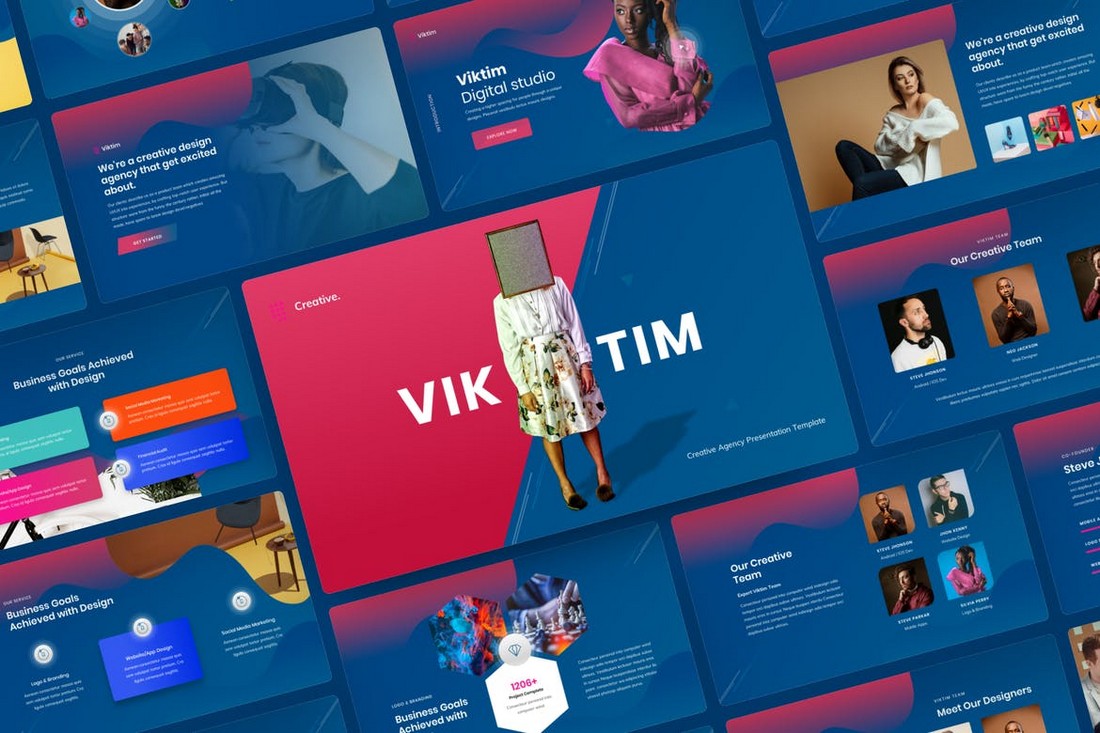 Viktim - Creative Agency Google Slides Template