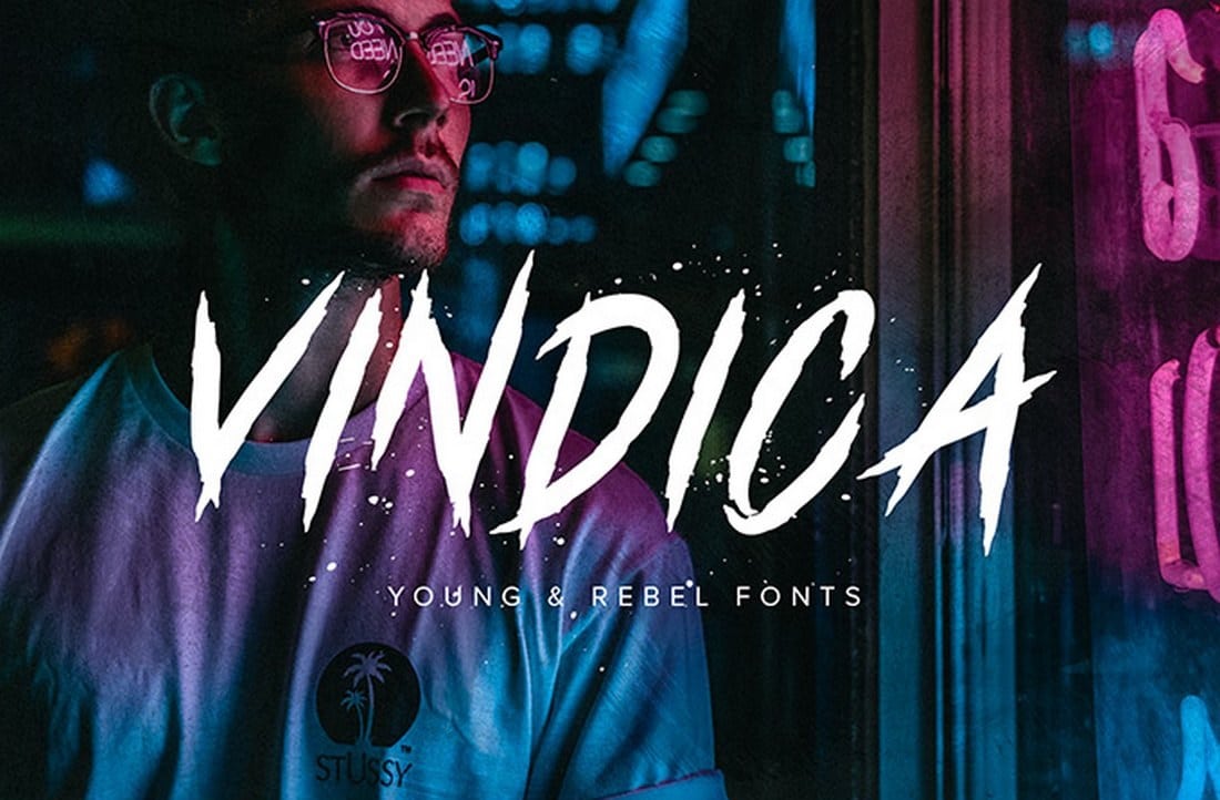 Vindica-Rebel-Typeface 60+ Best Free Fonts for Designers 2020 (Serif, Script & Sans Serif) design tips  Inspiration|free|free fonts 
