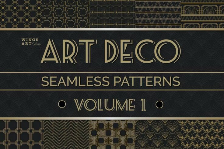 20+ Best Art Deco Patterns, Frames, & Backgrounds