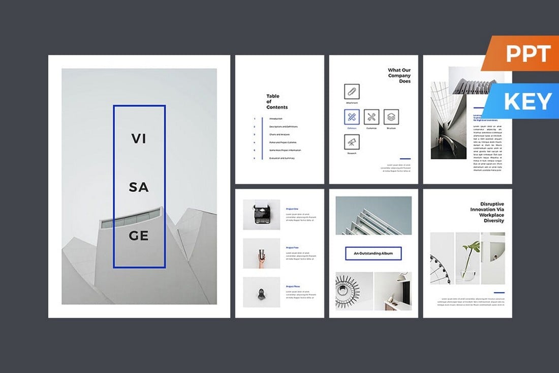 Visage - PowerPoint Flyer Print Template