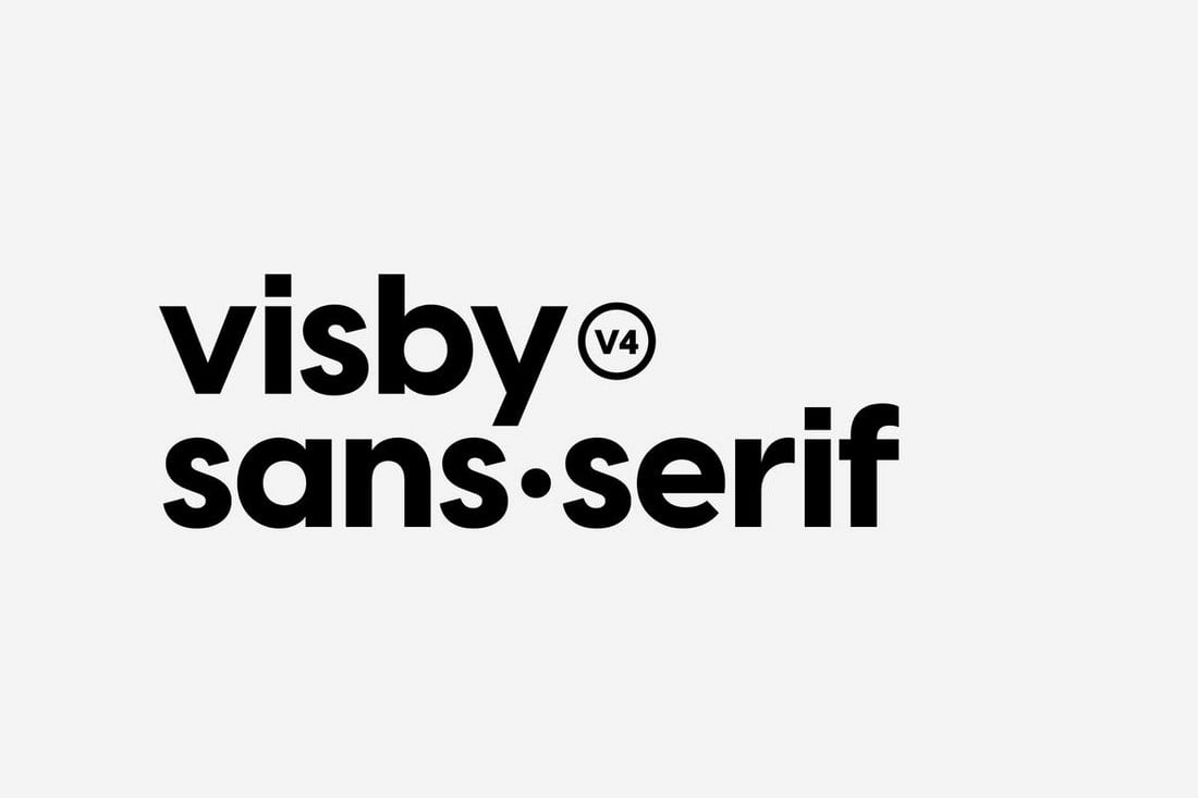 Visby CF - Font Sans Serif Geometris Bersih