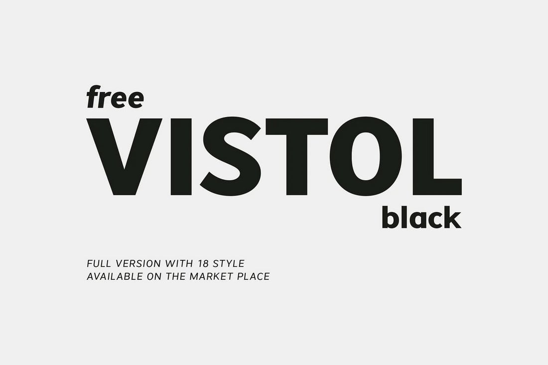 Vistol Black - Free Font for Presentations