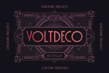 Voltdeco Stylish Art Deco Font