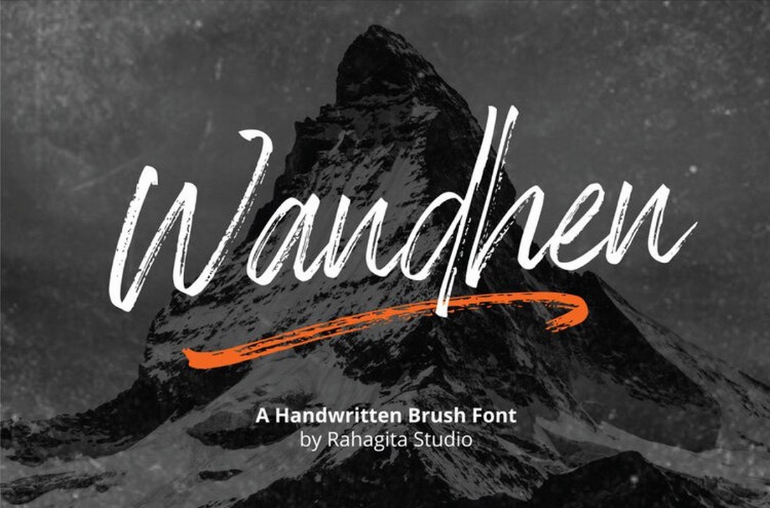 Wandhen-Free-Hand-Made-Brush-Font 25+ Free Brush, Script & Hand Lettering Fonts design tips 