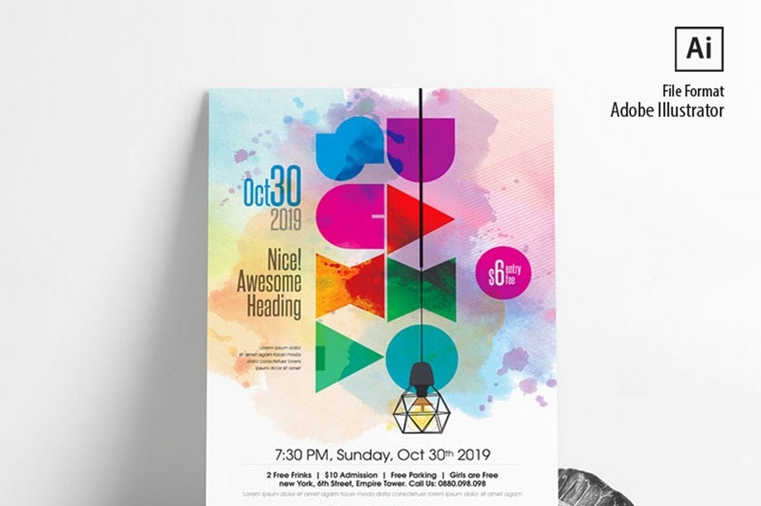 Watercolor Event Poster Template