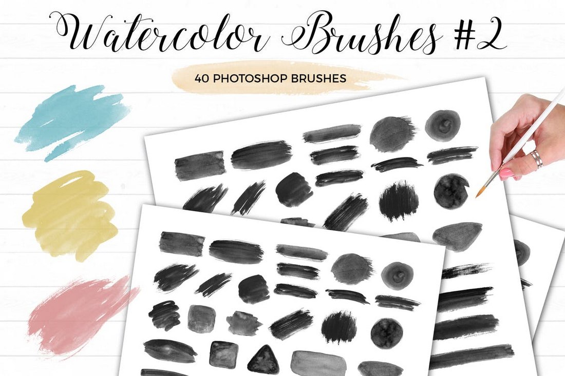 Watercolor Photoshop Brushes Vol.2