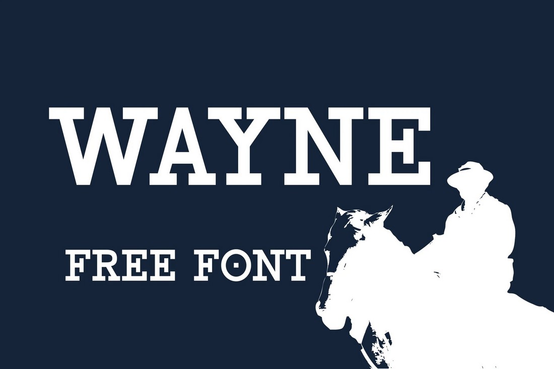 Wayne - Free Modern Western Font