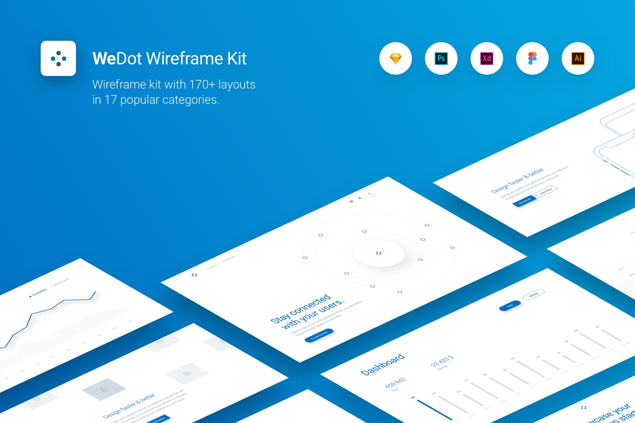 WeDot - Wireframe UI Kit