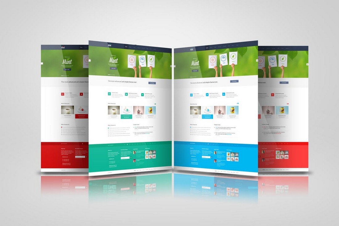 Web Pages Presentation Mockup