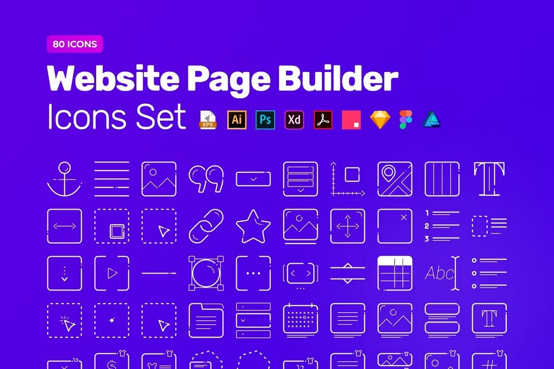 Website-Page-Builder-Icon-Pack-for-Sketch 25+ Best Sketch App Resources (UI Kits, Templates, & More) design tips 