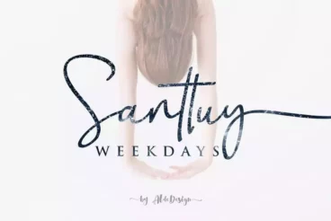 Weekdays Santtuy Creative Cursive Font