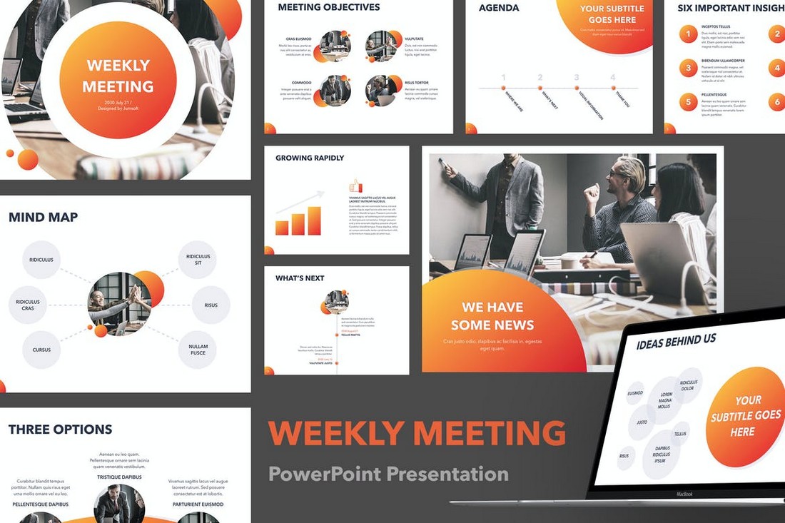 Weekly Meeting PowerPoint Template