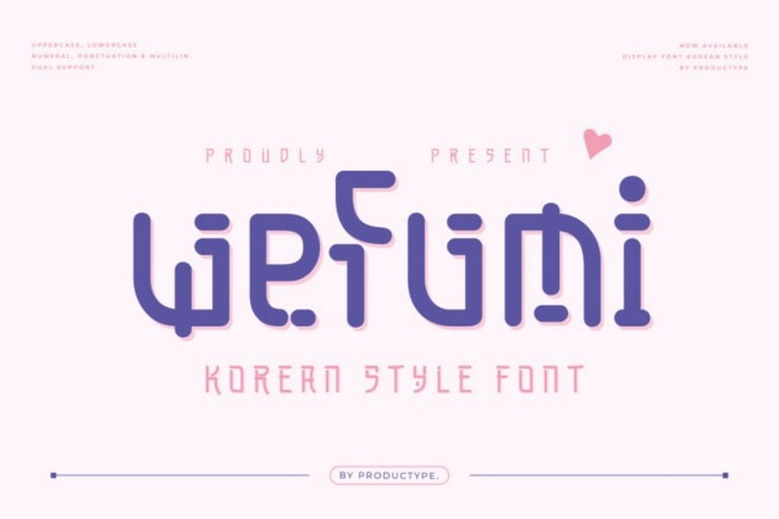 Wefumi - Free Korean Font