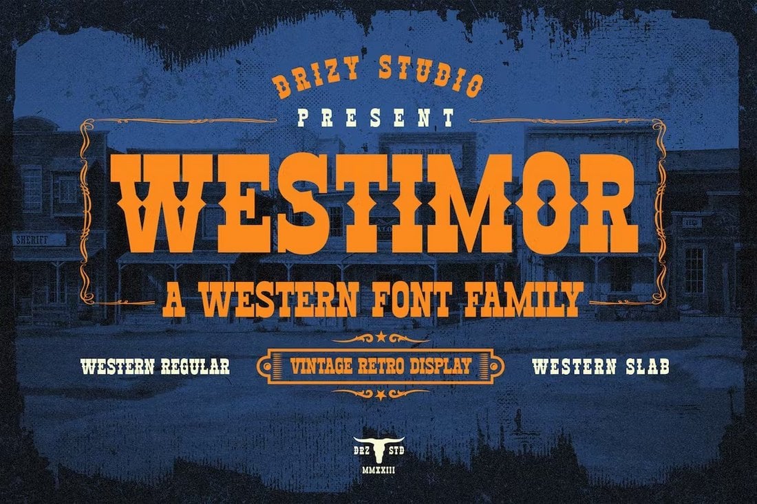 Westimor - Western Retro Font Family