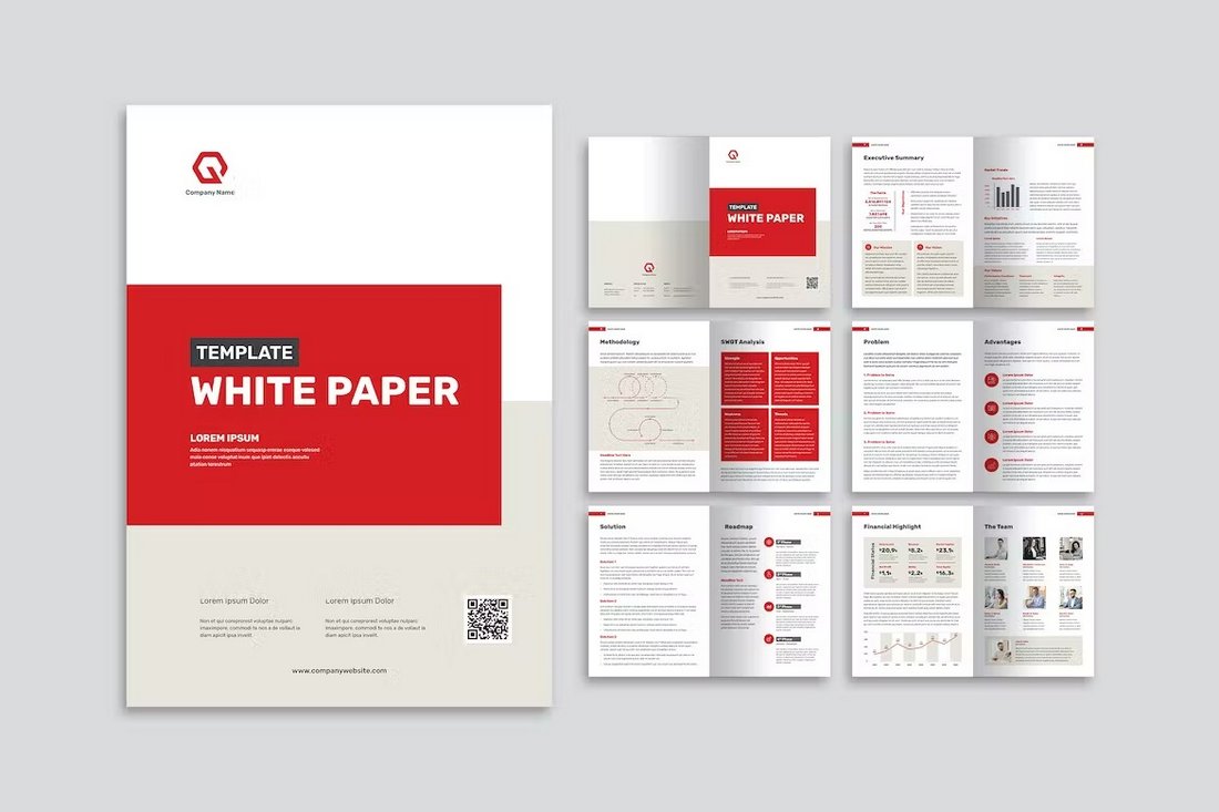 20 Best White Paper Templates For Word InDesign Digital Marketing 