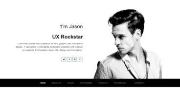 25 Best Resume HTML Templates - Winner Free Resume CV HTML Template 368x185 