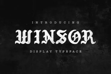 Winsor Blackletter Typeface
