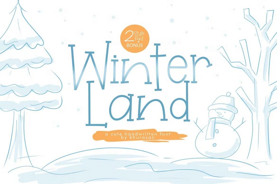 WinterLand - Cute Winter Font