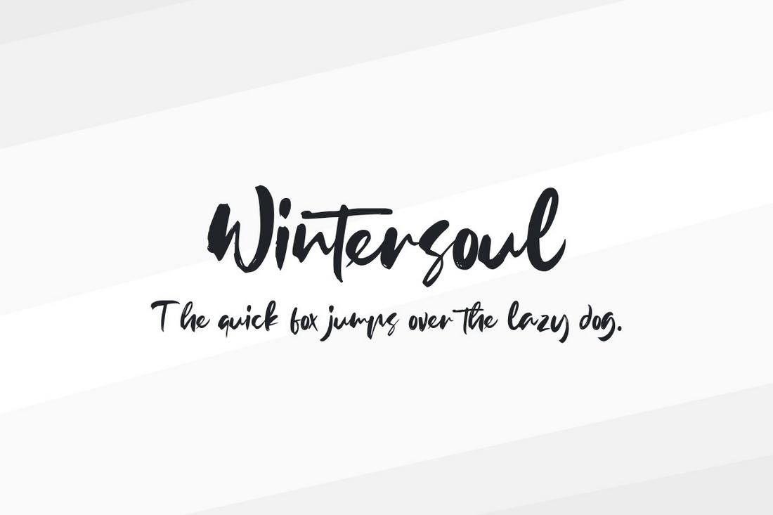 Wintersoul - Free Brush Script Font