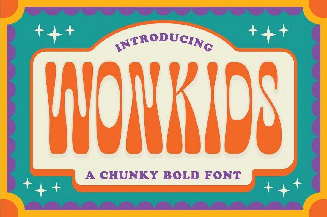 Wonkids - Bold Psychedelic Font
