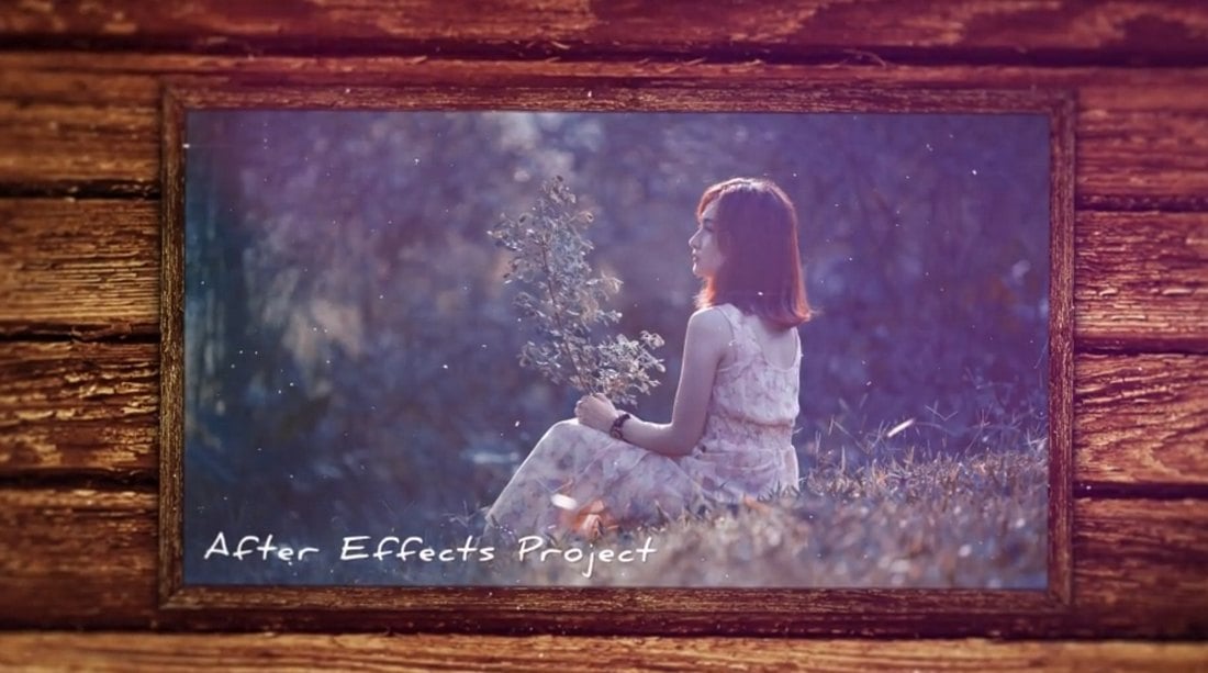 Wooden Frames Slideshow Template for After Effects